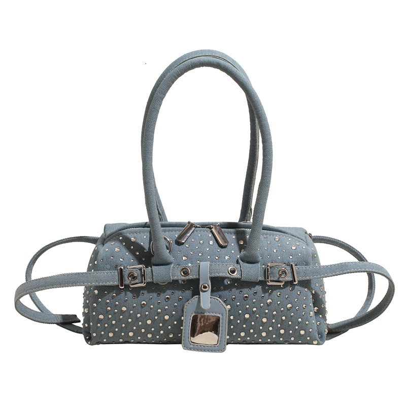 designer bag Fashion Handheld Saddle for Women 2025 Spring New Style Trendy Rivet Chain Single Shoulder bag Crossbody Bag