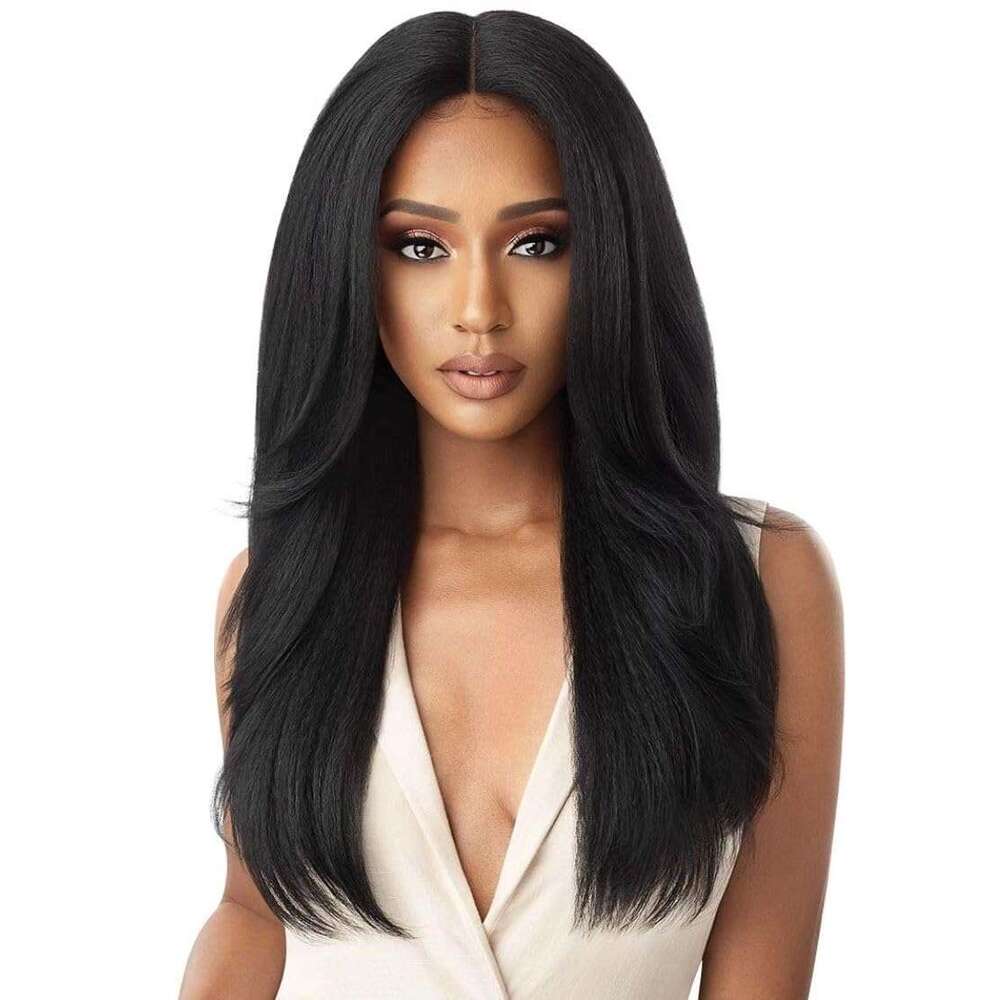 Outre Synthetic Lace Front Wig (Soft & Natural) - NEESHA 203 (Color:1B Off Black)