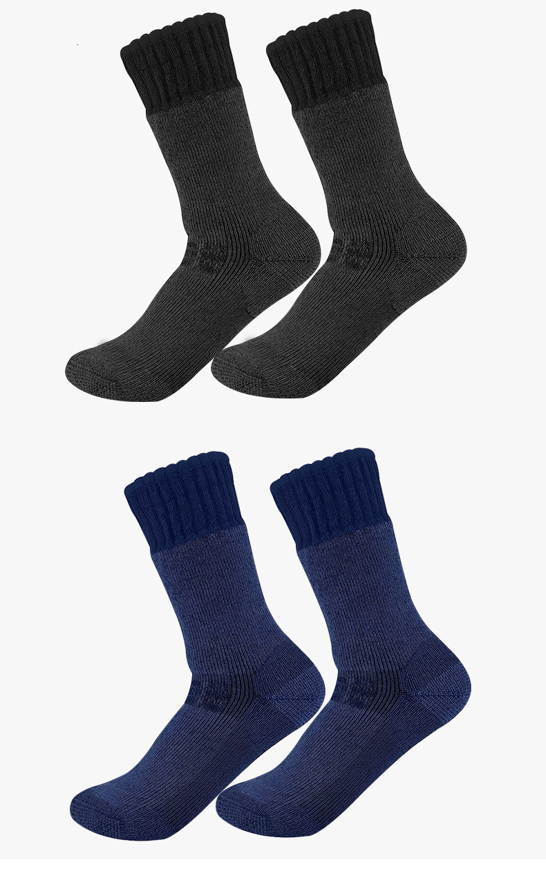Merino wool mid tube cashmere towel bottom sports outdoor hiking socks, thickened skiing socks