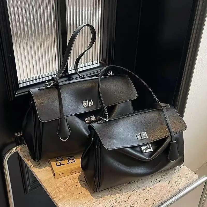 Cowhide designer New Retro tote bag Shoulder Cross Casual Commuter Kelly Women's ita high end Bag new in y2k Female