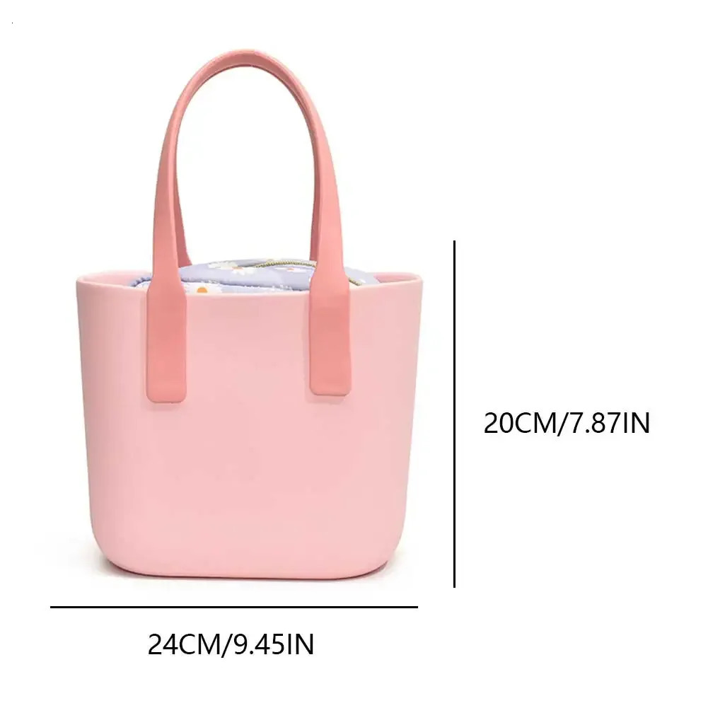 Womens portable basket bag contrasting outdoor shopping bag fashionable top handbag womens handbag with lined wallet 250427