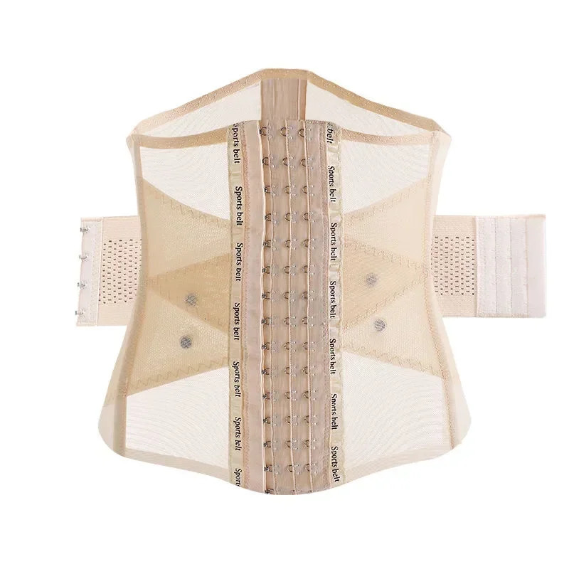 Summer waist trainer shapewear womens double belt corset flat chest abdominal control shaping underwear 250430