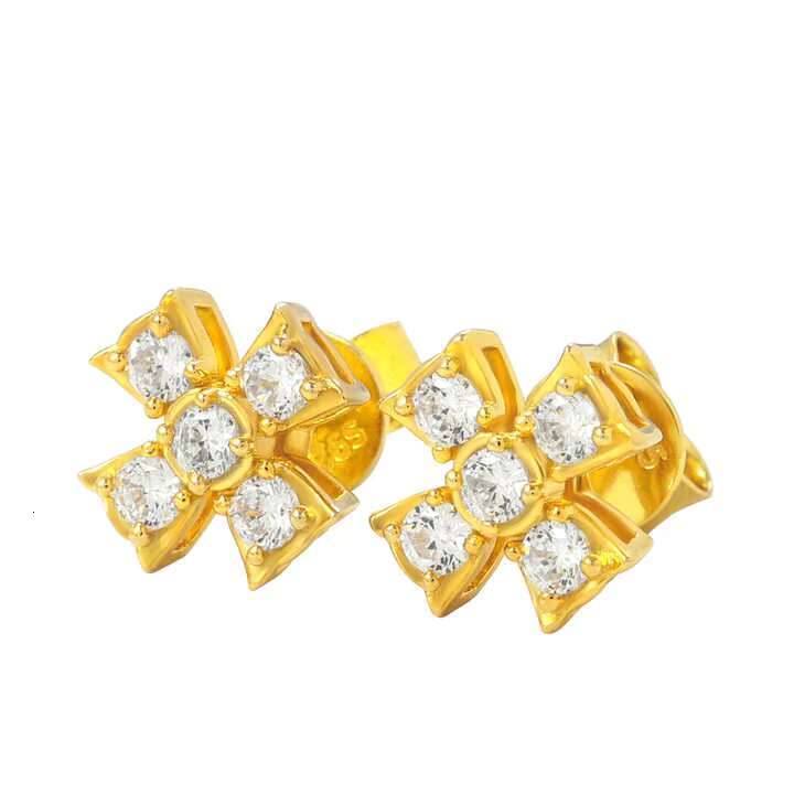 Classic Religious 925 Sterling Silver VVS Moissanite Cross Stud Earrings Wedding Anniversaries Parties Geometric