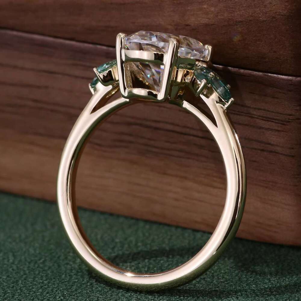 Oval Cut Def Vvs1 Quality Moissanite Dia Ring