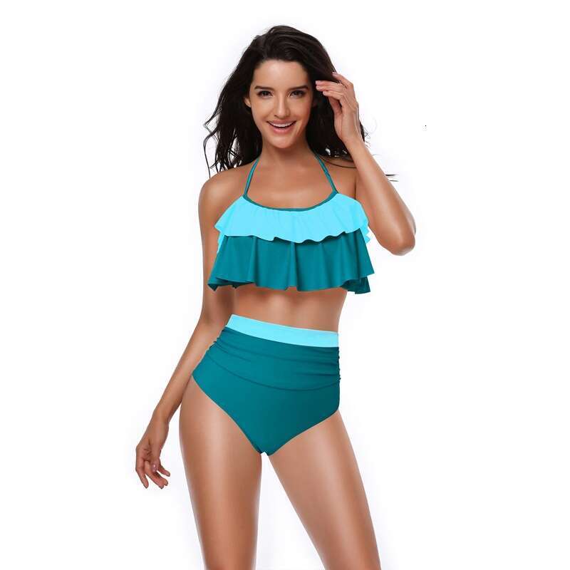 European American sexy high waist split women's model manufacturer bikini wholesale swimsuit 2025 new style chic and elegant clothing