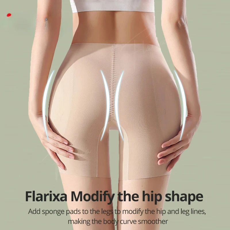 High Waist Short Hip Enhancer Boosting Underwear Abdominal Control Body Shape with Cushion 250430
