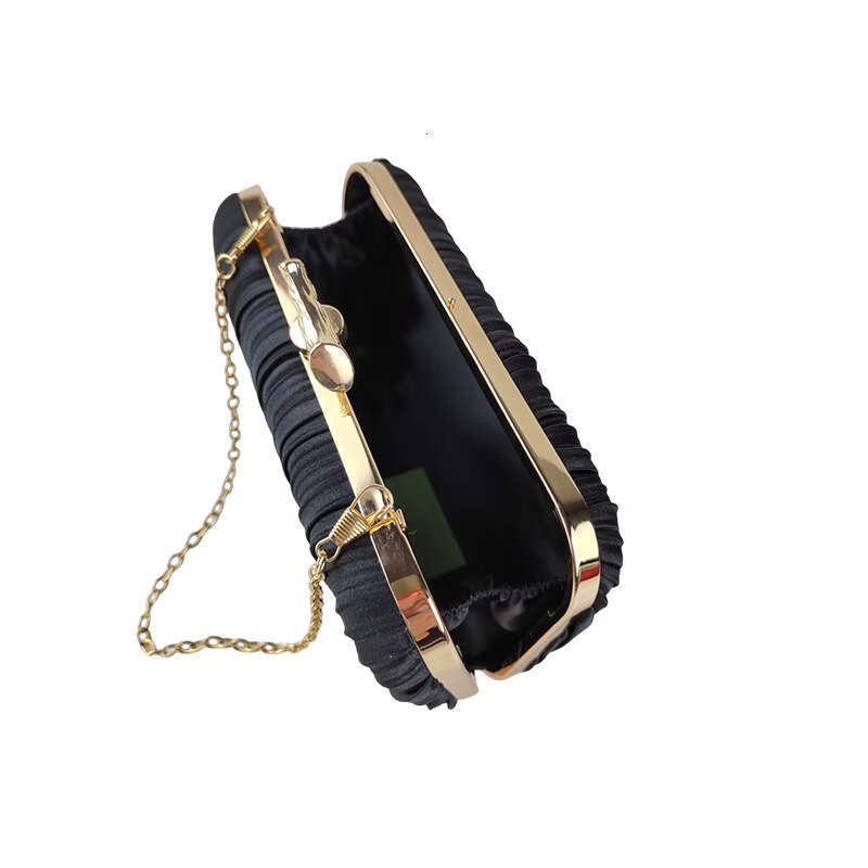 Dinner Bag Large Capacity Fashionable Dinner High End Small Square Bag Metal Handbag Evening Dress Satin Banquet Bag KQ