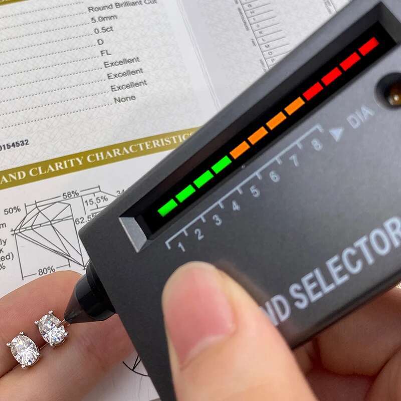 KNB 1CT Brilliant Oval Certified Moissanite Diamond Stud Earrings For Women 925 Sterling Silver Trendy Anniversary Gift Jewelry