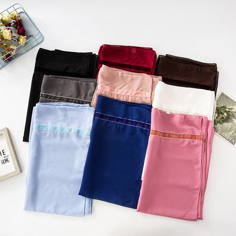 T593 solid color scarf female solid color warm neck shawl gift scarf