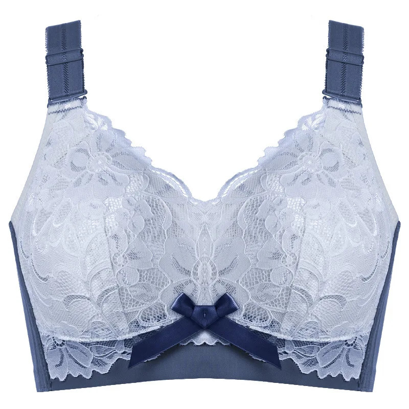 lingerie womens thin adjustable double chest Anti sag 200 pound large size no sagging bra small D 250430