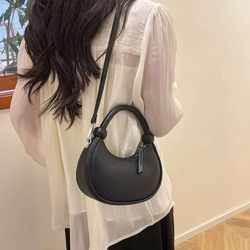 LEFTSIDE Small PU Leather Saddle Bags Lady Crossbody Shoulder Bag for Women 2025 Spring Y2K Trend Simple Handbags and Purses