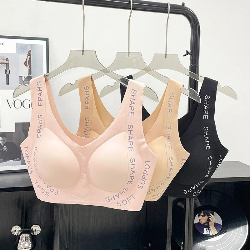 1 piece of seamless womens bra daily comfortable shape underwear fixed pad decoration sports 250430