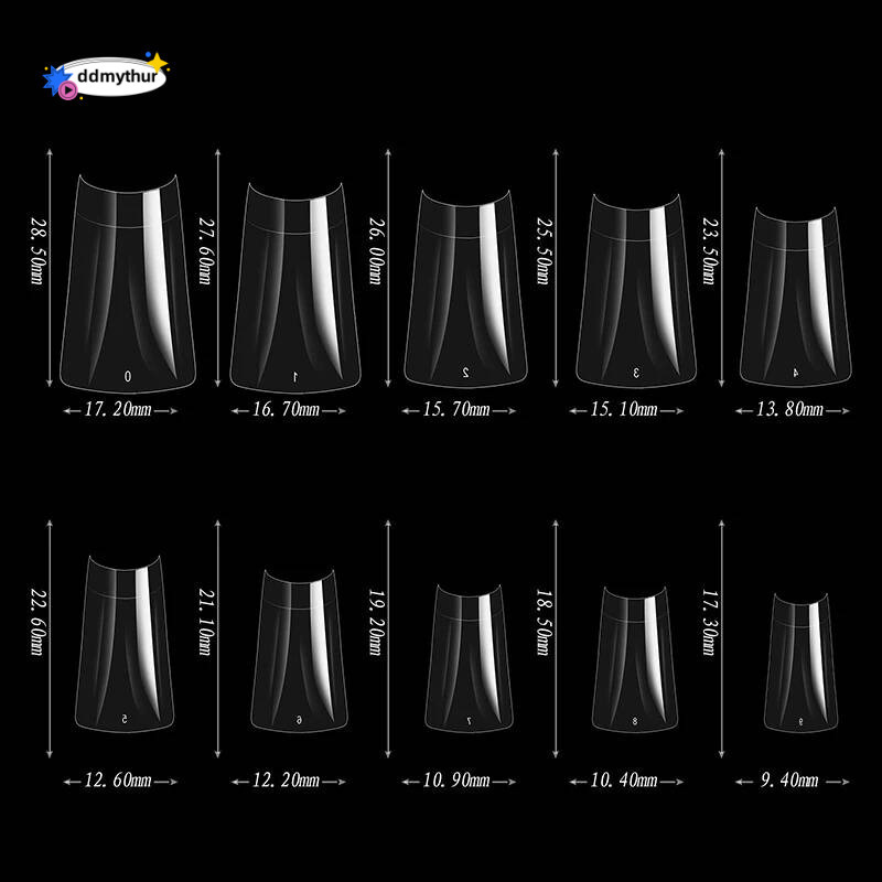 ddmythur Misscheering 500pcs/bag Duck Bill Nail Acrylic False Tips Press On Shaped Fake Nails With Gel DIY Manicure Tools ddmythur
