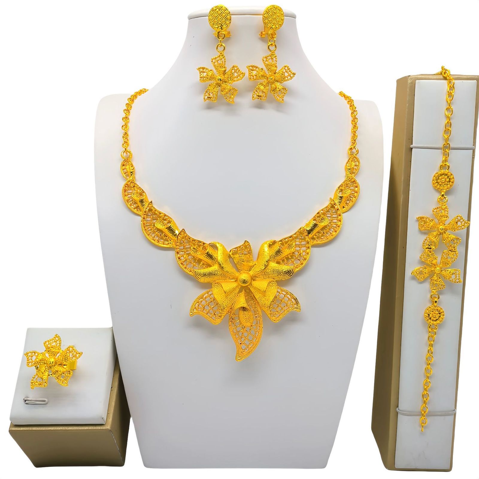 Turkish Coin Necklace Set 21K Plated Dubai Women Wedding Jewelry Sets Arab Gold Color Choker Chain Bridal Parts 240903