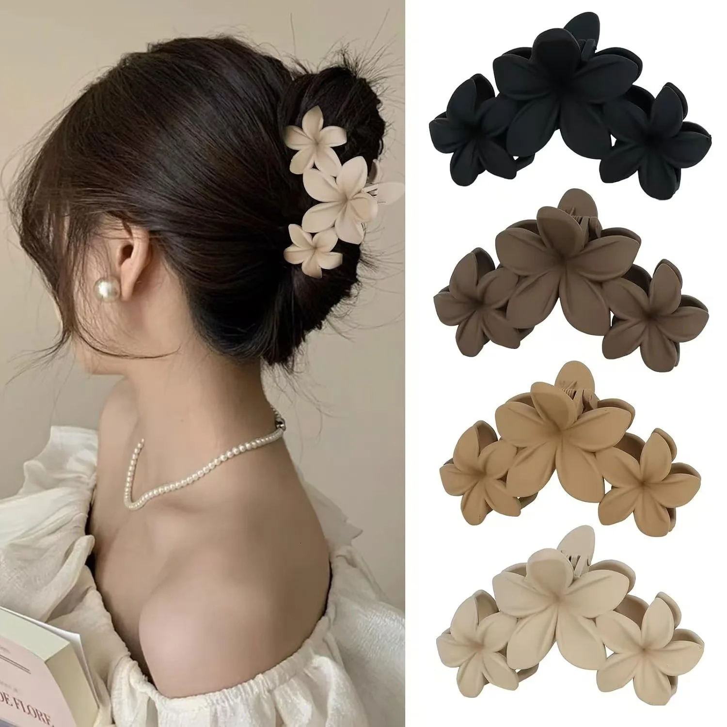 4PCS Flower Hair Cl… - image