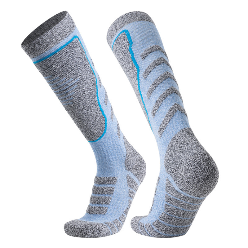 Merino wool ski men's and women's long tube warm towel bottom outdoor sports snow thick socks