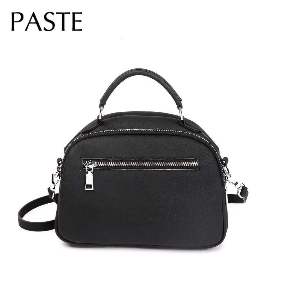2025 New Green Apple Shape Medium Casual Tote Natural Cowhide Leather Women Shoulder Bag Daily-use All-match Handbag Dropship