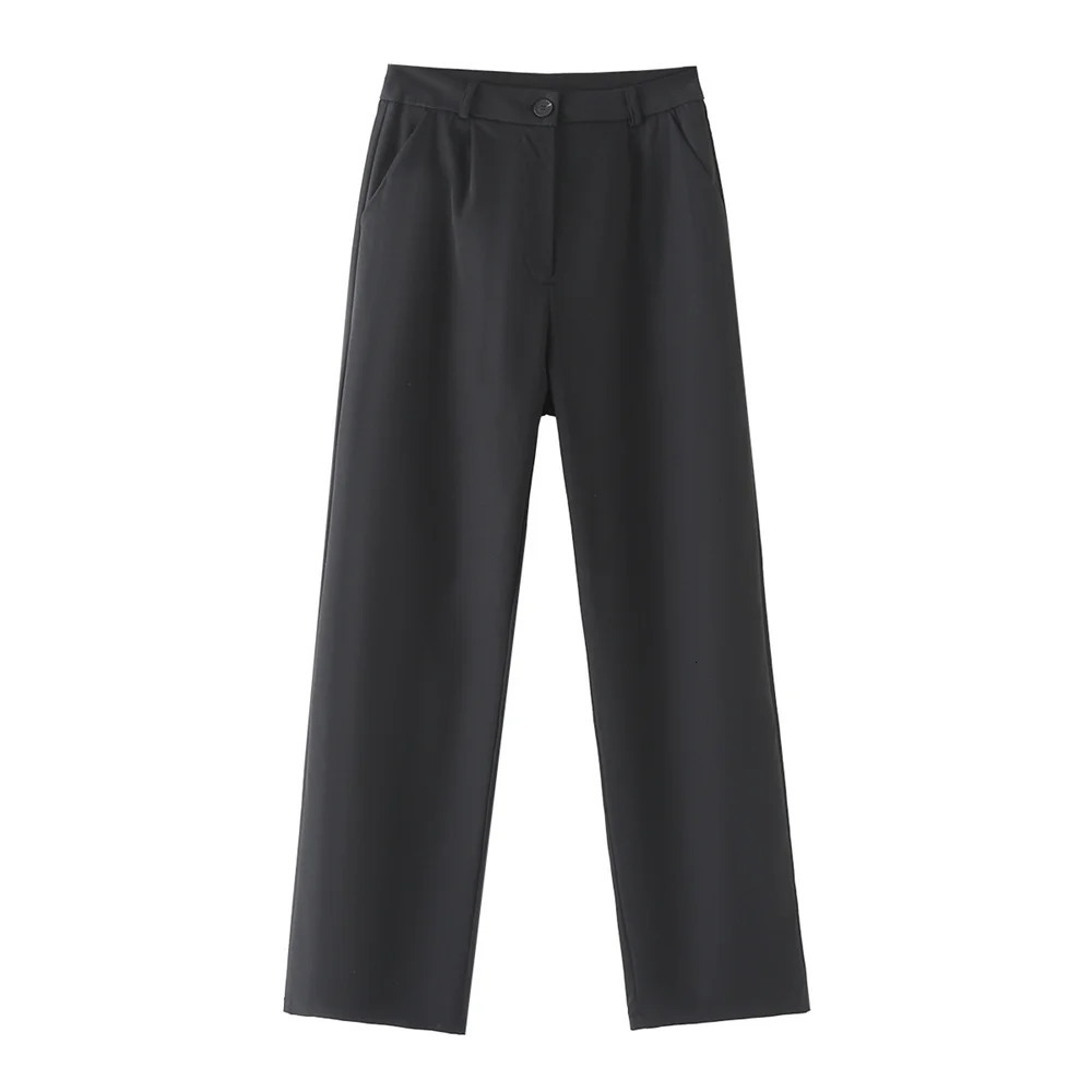ZAR SpringSummer Womens Casual European and American Style Single Button Set Coat Pants 250530