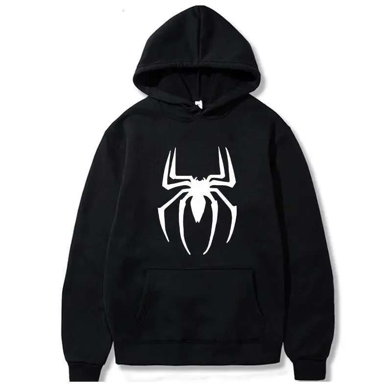 Parkour printhoodies spider spiderman hoodie for men clothing women pullovers spring sweater sweatshirt jackets black white fashion clothing women
