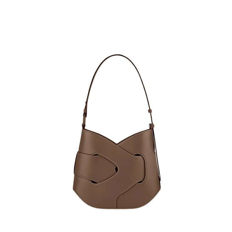 Fashion Premium Feeling Leather Smooth Woven Twisted Armpit Large Capacity Versatile Shoulder Women's Bag