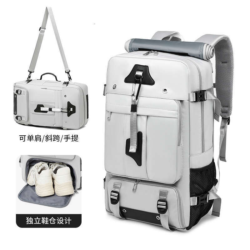 Backpack men's high-end backpack, large capacity crossbody carrying travel bag, outdoor hiking backpack for women