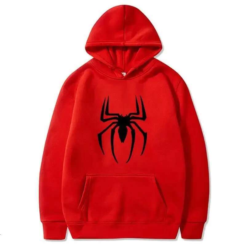 Parkour printhoodies spider spiderman hoodie for men clothing women pullovers spring sweater sweatshirt jackets black white fashion clothing women