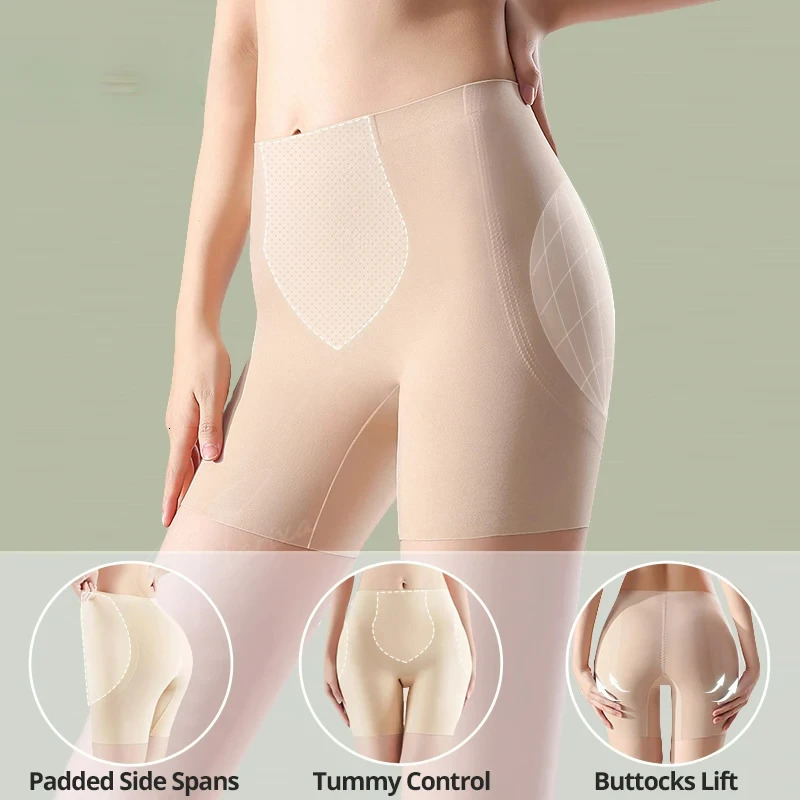 High Waist Short Hip Enhancer Boosting Underwear Abdominal Control Body Shape with Cushion 250430