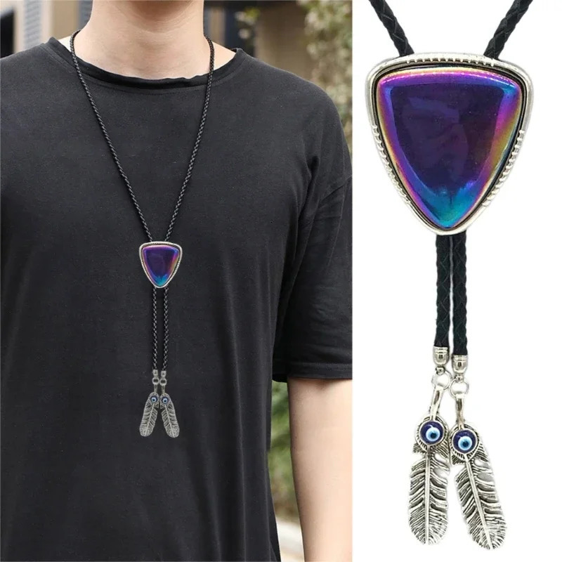 Pendant Bolo Tie Men Western Cowboy Bolo Tie Decorative Tie for Suit 250430
