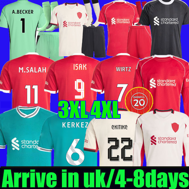 25 26 WIRTZ EkitikE ISAK soccer jerseys DIOGO J frimpong Kerkez 2025 2026 Camiseta men kids football shirts home away ALLISTER uniforms Special 2005 s