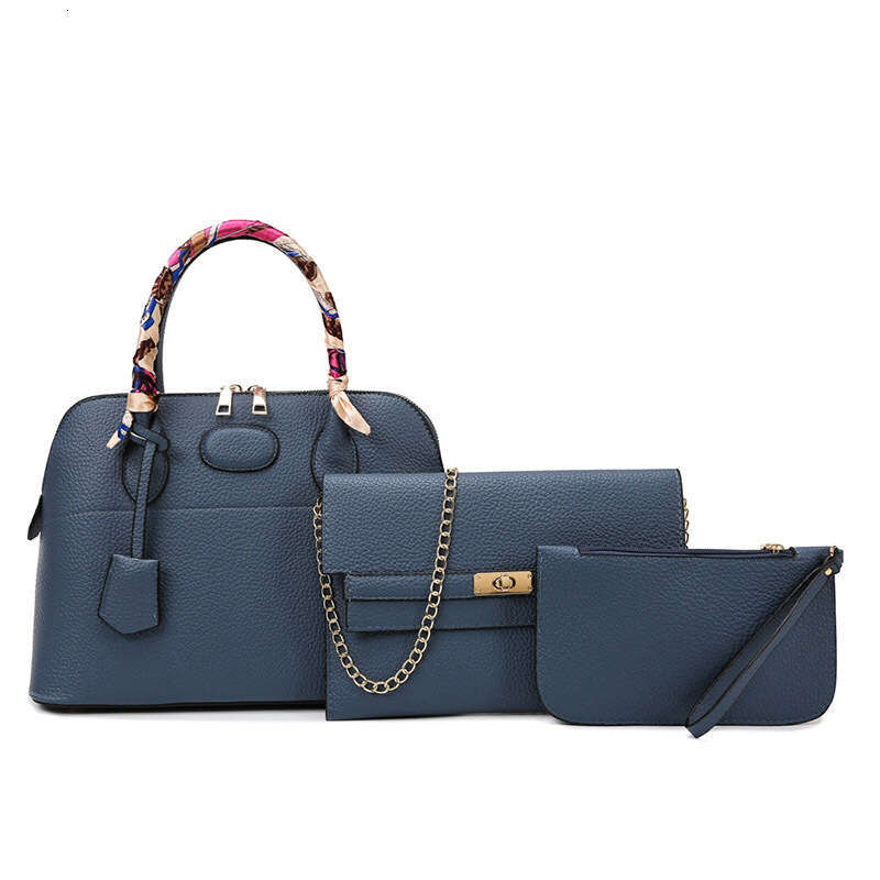 New women's with texture and large capacity, three piece set, mother bag, single shoulder handbag, crossbody bag