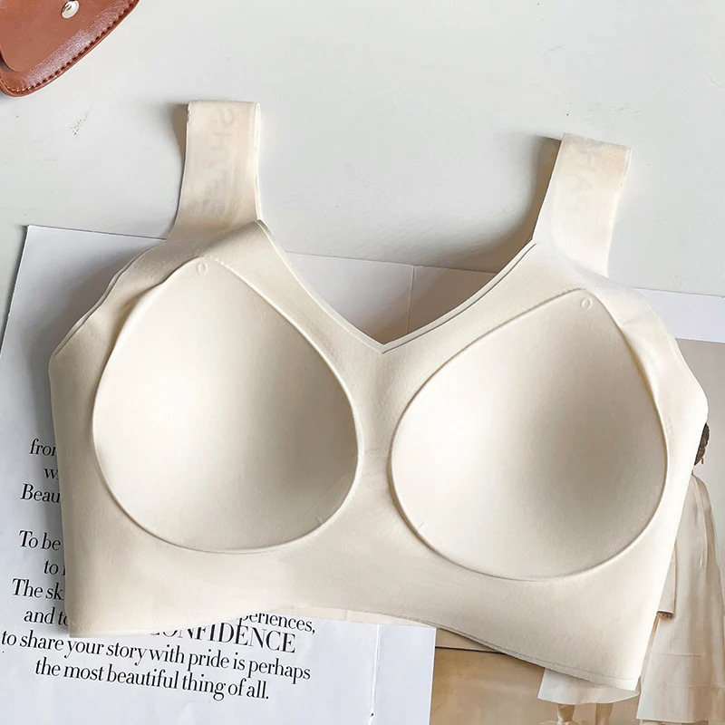 1 piece of seamless womens bra daily comfortable shape underwear fixed pad decoration sports 250430