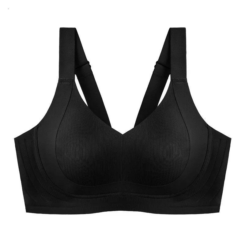 Womens seamless underwear thin large chest small no wires pull up and anti sagging 250430