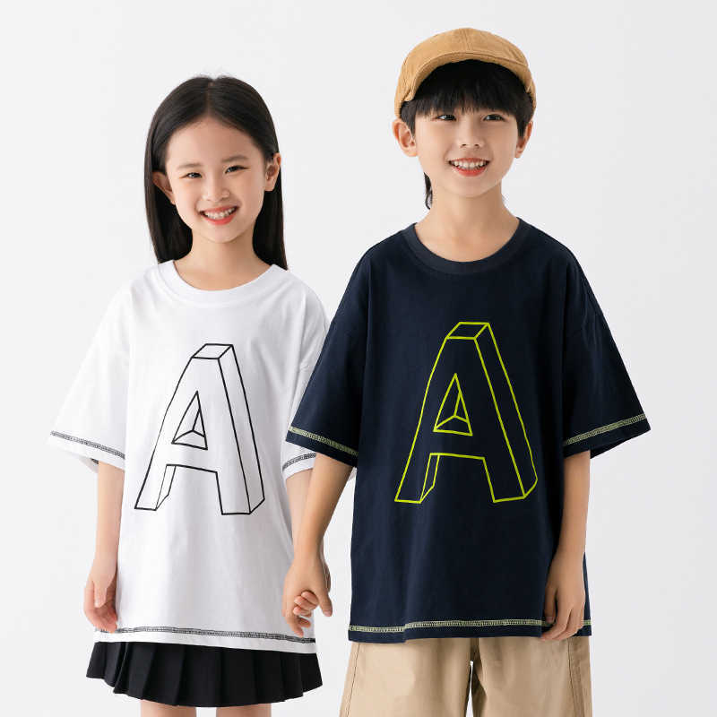 Ek Childrens Clothing Simple and Versatile Boys Pure Cotton Short Sleeved Tshirtw Ithv Isiblet Hreadm Ids Izec Hildrenss Tylisha Ndp Ersonalizedt Opt 