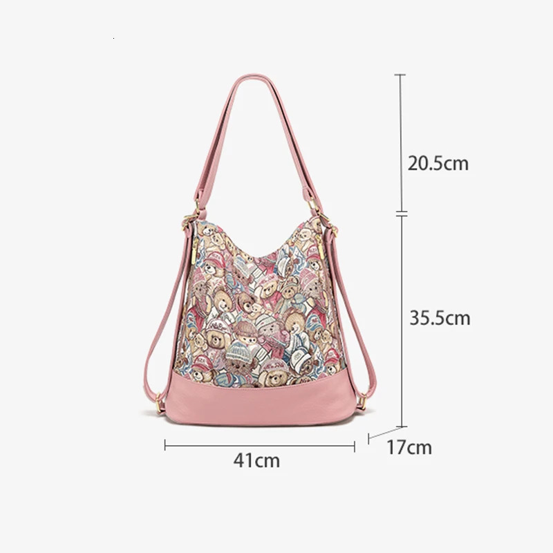 Fashion trend multifunctional womens shoulder bag handbag womens comfortable PU leather backpack women 250427