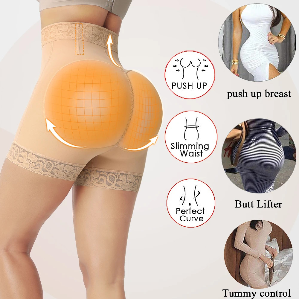 Fajas Colombia waist trainer hip lift shaping corset push up underwear abdominal control enhancement 250430