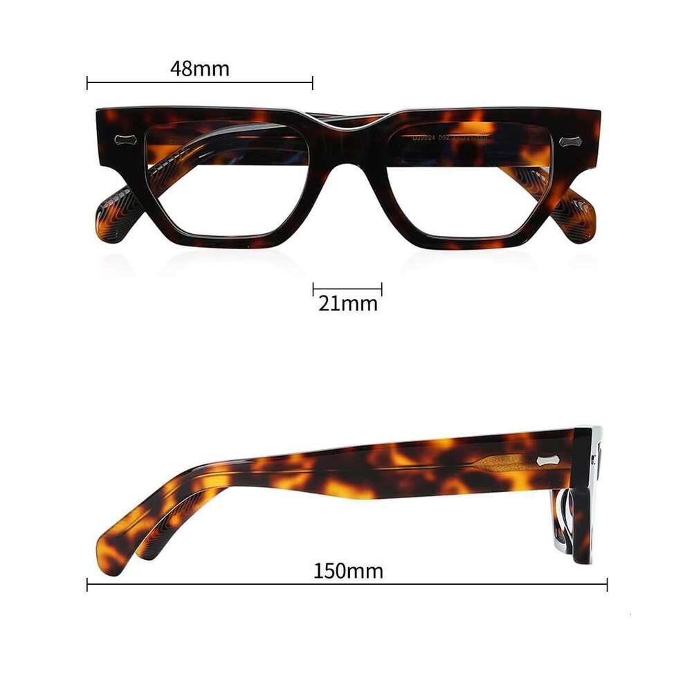 High Quality Rectangular Thick Men's Acetate Fashion Optical Eyeglass Frame