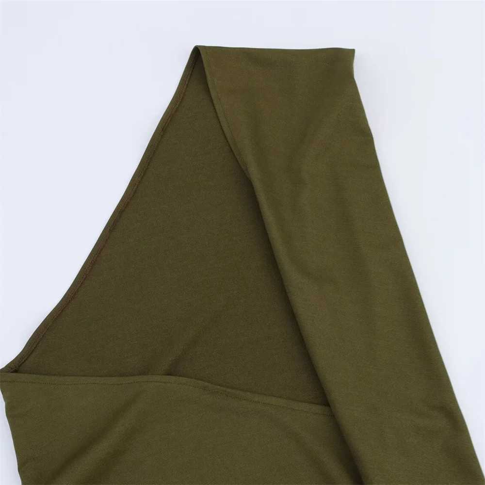 UNIZERA Womens Asymmetric Folding Decorative Long Skirt Solid Color Decoration Spring/Summer New Casual Womens Clothing W250430