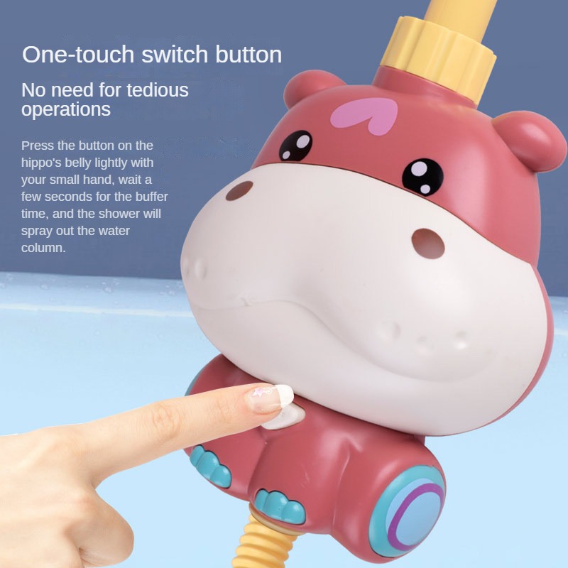 Baby Bath Cartoon Electric Shower Head Infant Bath Water Play BathTub Sprinkler Toys Soothing Baby Emotion Spray Water Gifts
