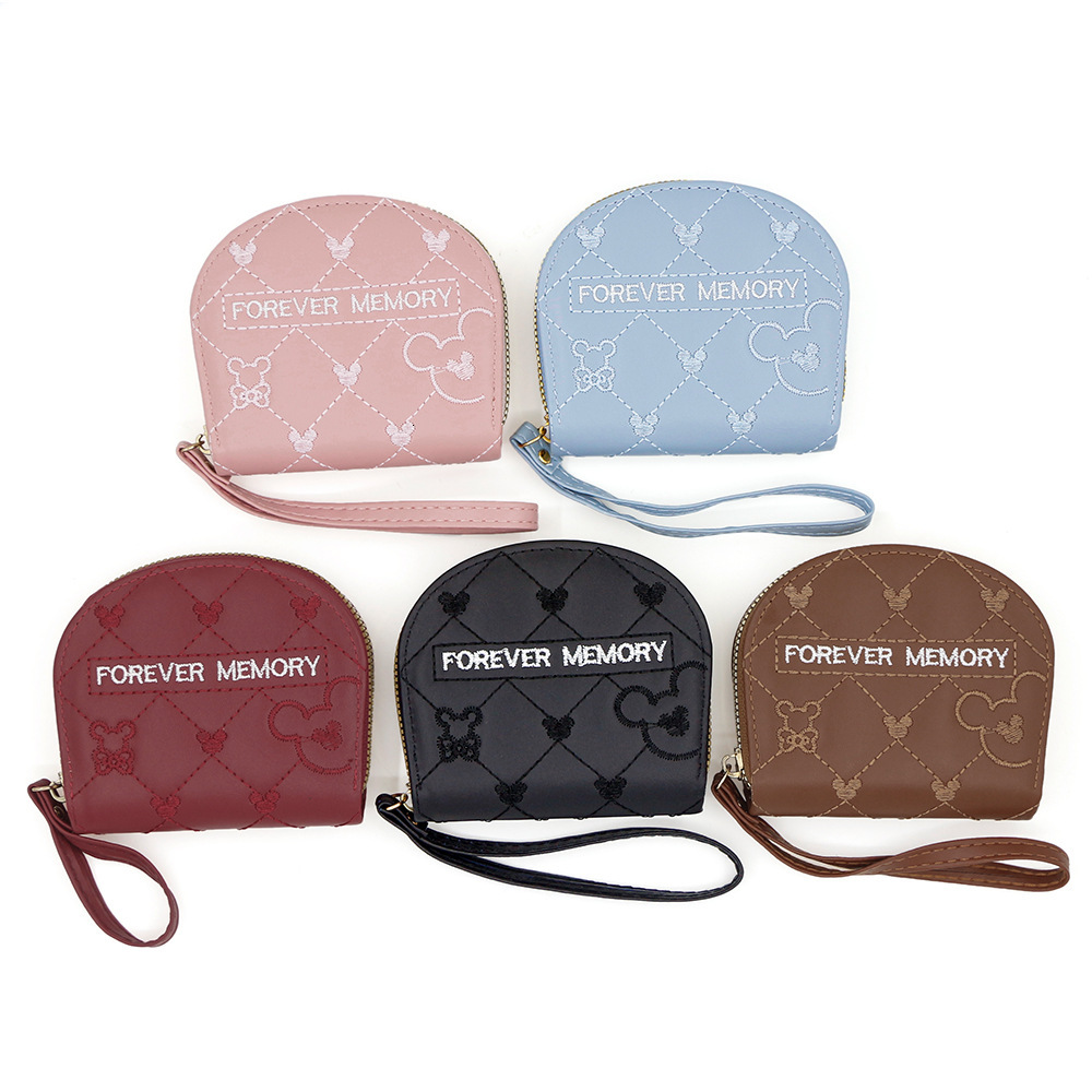 Designer Wallet Instagram Cartoon Cute Women S Wallet Mini Short Zipper Earphone Creative Embroidered Shell Storage Card Bag Luxury Wallet Key Pouch
