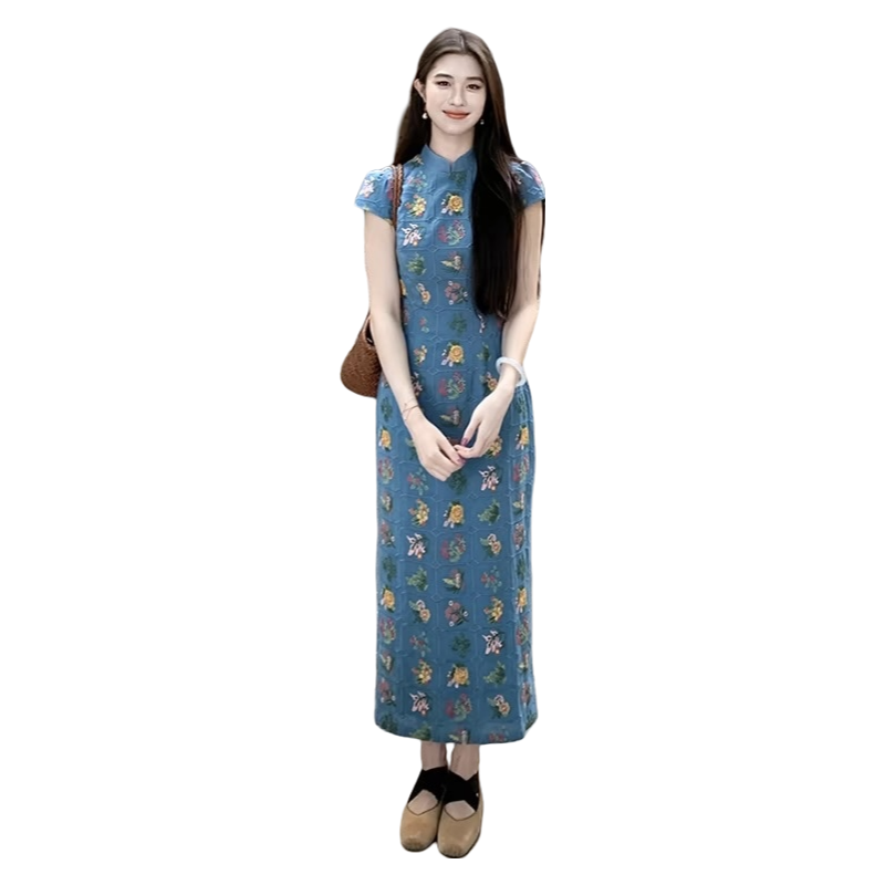 2025 Retro slim fit dress Fashion Week Show Customized Fashion Tailored clothing womens Fashion Paris.M328