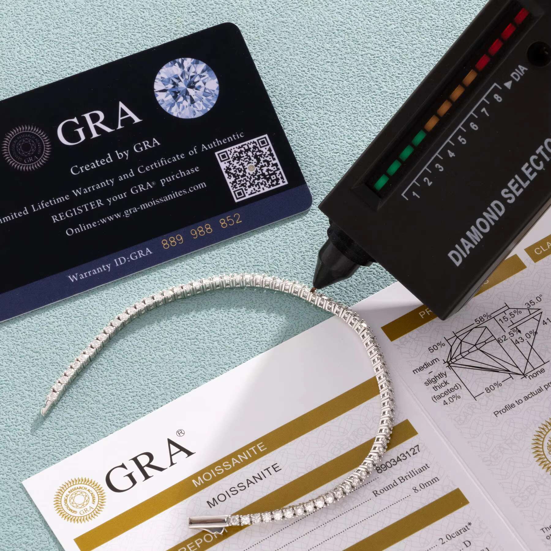 Wholesale Custom 2MM Tennis White Moissanite Chains 925 Silver Necklace Classic Pendant Necklaces for Wedding or Party