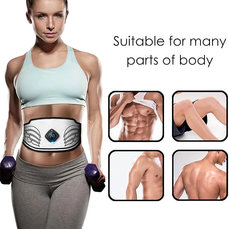 ABS Stimulator Ab MachineAbdominal Toning Belt Workout Portable Ab Stimulator Home Office Fitness Workout Equipment for Abdomen 250424