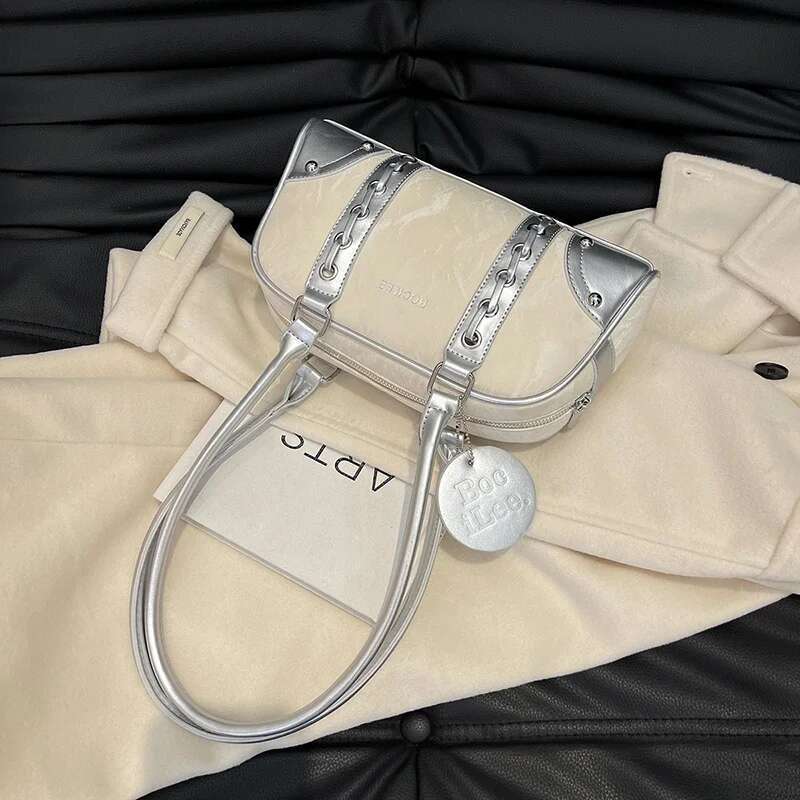 Premium Leather Commuter Crossbody Bag - Minimalist Vintage Design With Parisian Letter Style