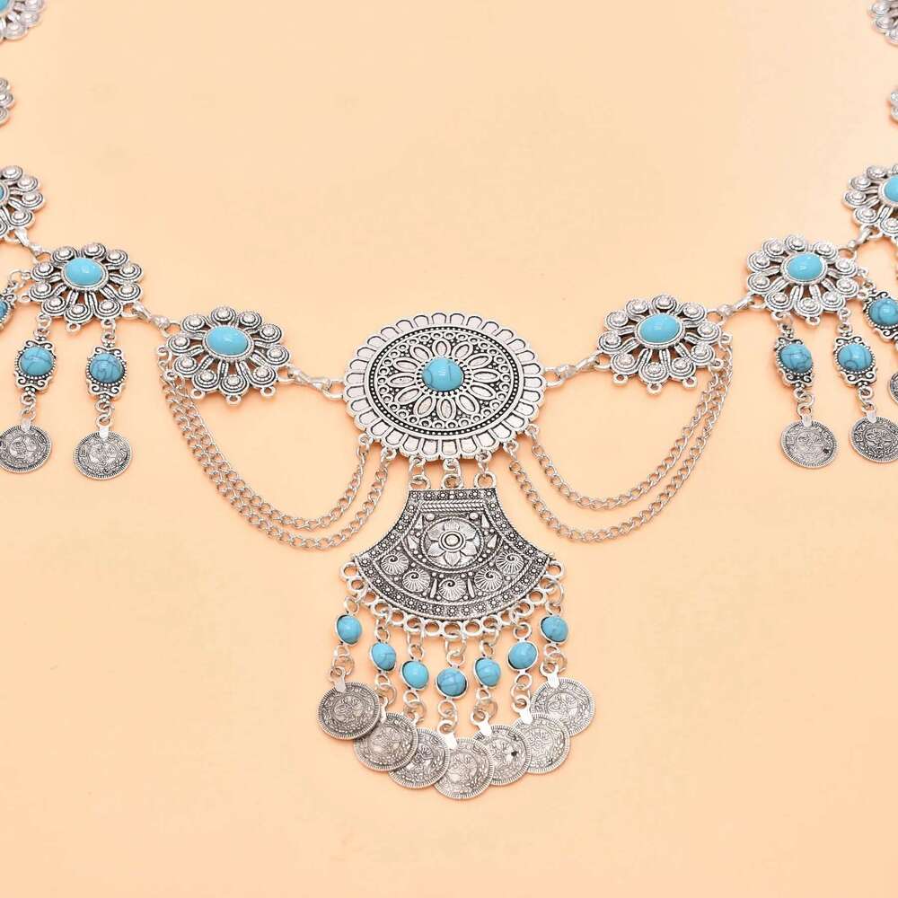 Vintage Golden Siery Coins Tassel Pendant Waist Belly Chains For Women Traditional Gypsy Ethnic Body Jewelry Accessories Gift