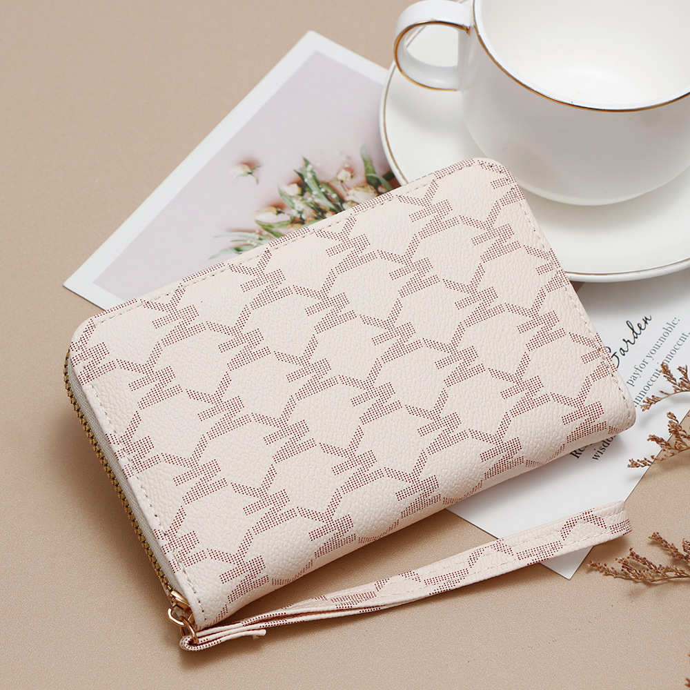 Designer Wallet New Printed Single Pull Women S Business Commuter Large Capacity Zipper Wallet Artistic Handbag Luxury Wallet Key Pouch