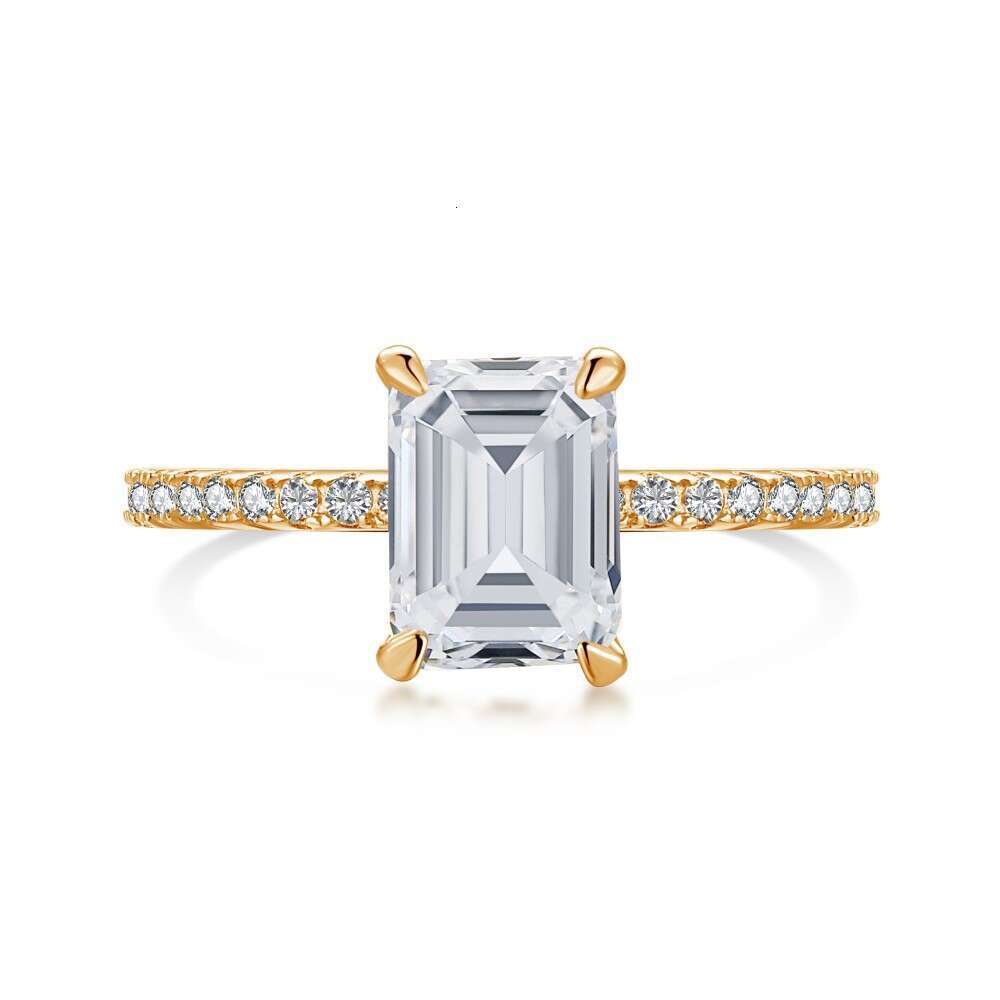 Designer rings jewelry Moissanite dia Vecalon Lustre Promise Wedding Band Ring Top quality Sterg Sier VVS Dia Engagement rings for women nice