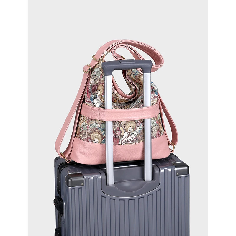 Fashion trend multifunctional womens shoulder bag handbag womens comfortable PU leather backpack women 250427