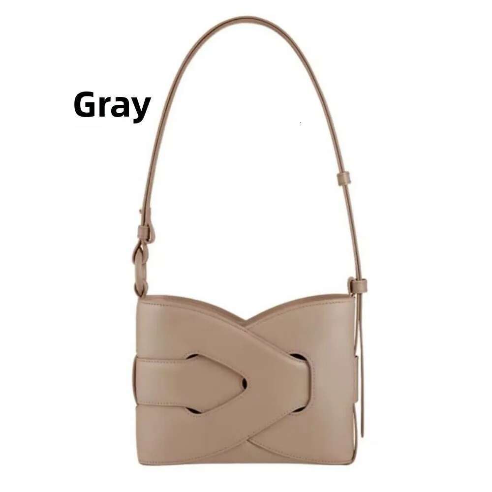 2025 new woven niche retro fashion atmospheric shoulder knot bag, hand-held crossbody bucket bag