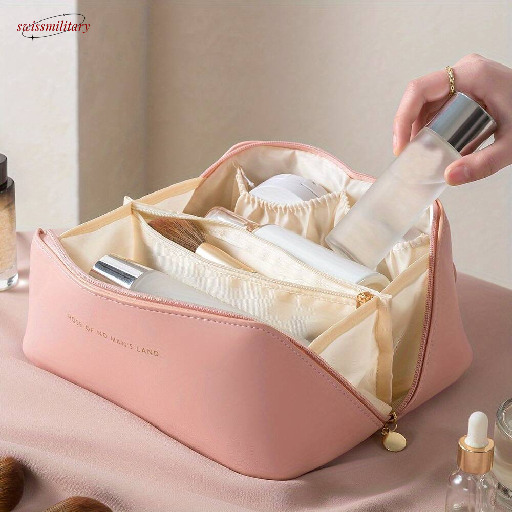 Makeup Organizer Female Toiletry Kit Bag Make Up Case Storage Pouch Luxury Lady Box, Cosmetic Bag, Organizer Bag For Travel Zip swissmilitary