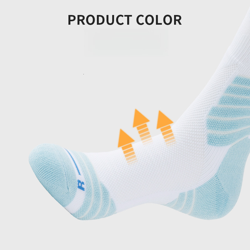 Bullfighting Basketball 2.0 Thickened Towel Bottom Men's High Top Running Practical Professional Long Mid Barrel Elite Sports Socks